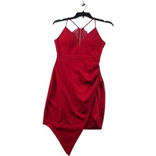 Emerald Sundae Dress Womens Size Medium Red Sleeveless Open Lace Back New