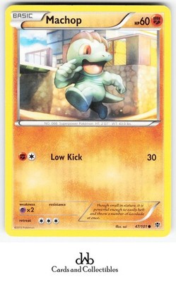 Plasma Blast #47/101 Machop Common Lightly played