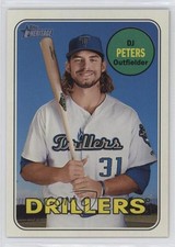 2018 Topps Heritage Minor League Edition Magenta Back DJ Peters #89 13c1