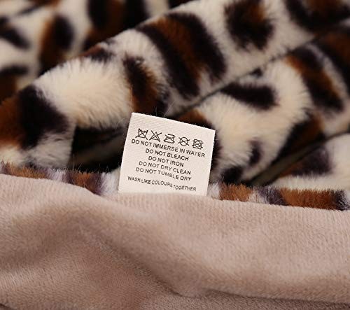 Velboa Super Soft Leopard Blanket Double Layer Bedding Thick Sofa Cover Furry... - Picture 3 of 4