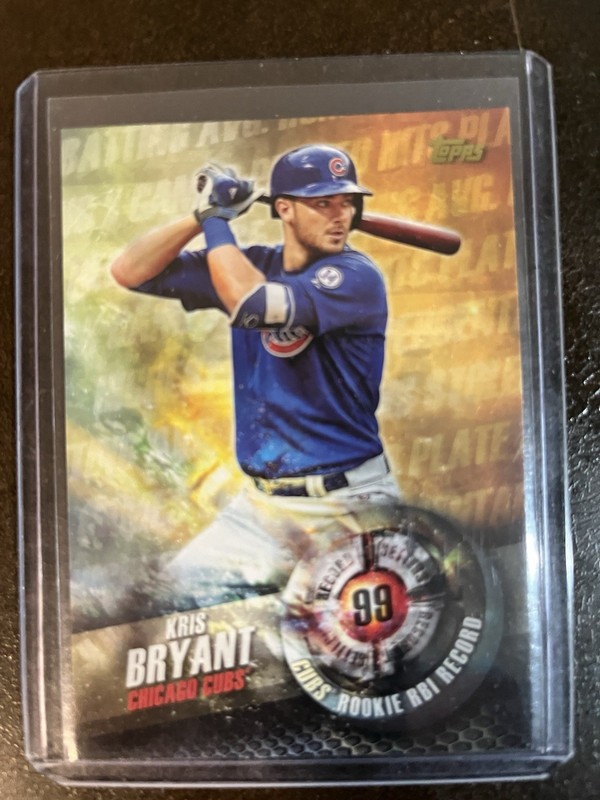 2016 Topps Record Setters Insert KRIS BRYANT #RS-13 Chicago Cubs