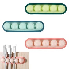 Hpmjz 3 Pcs Pea Cable Clips, USB Organizer, 4 Slots Charging Multicolor 