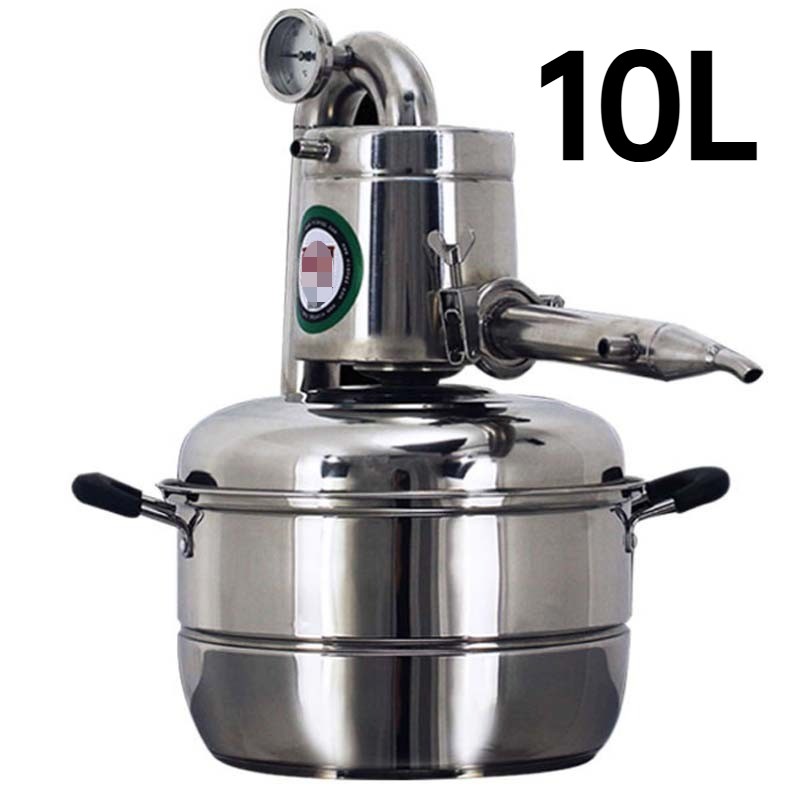 10L Water Alcohol Distiller Small Household Brew Kit Distillation Equipment New