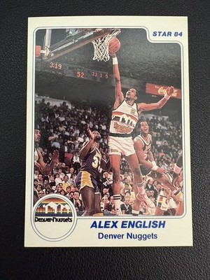 1983-84 Star Alex English #186 NM Denver Nuggets - Low PSA Population
