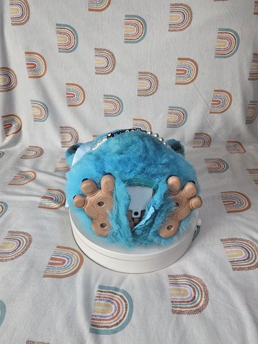 VTG 2005 Custom Dyed Marshmallow Emoto-Tronic Furby with Blue Eyes Works - Picture 5 of 5