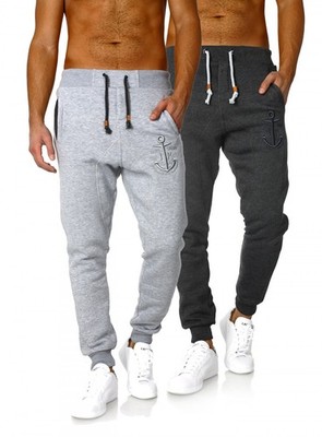 Akito Tanaka Herren Baggy Freizeit TrainingshoseSweatpants tief sitzend 18246