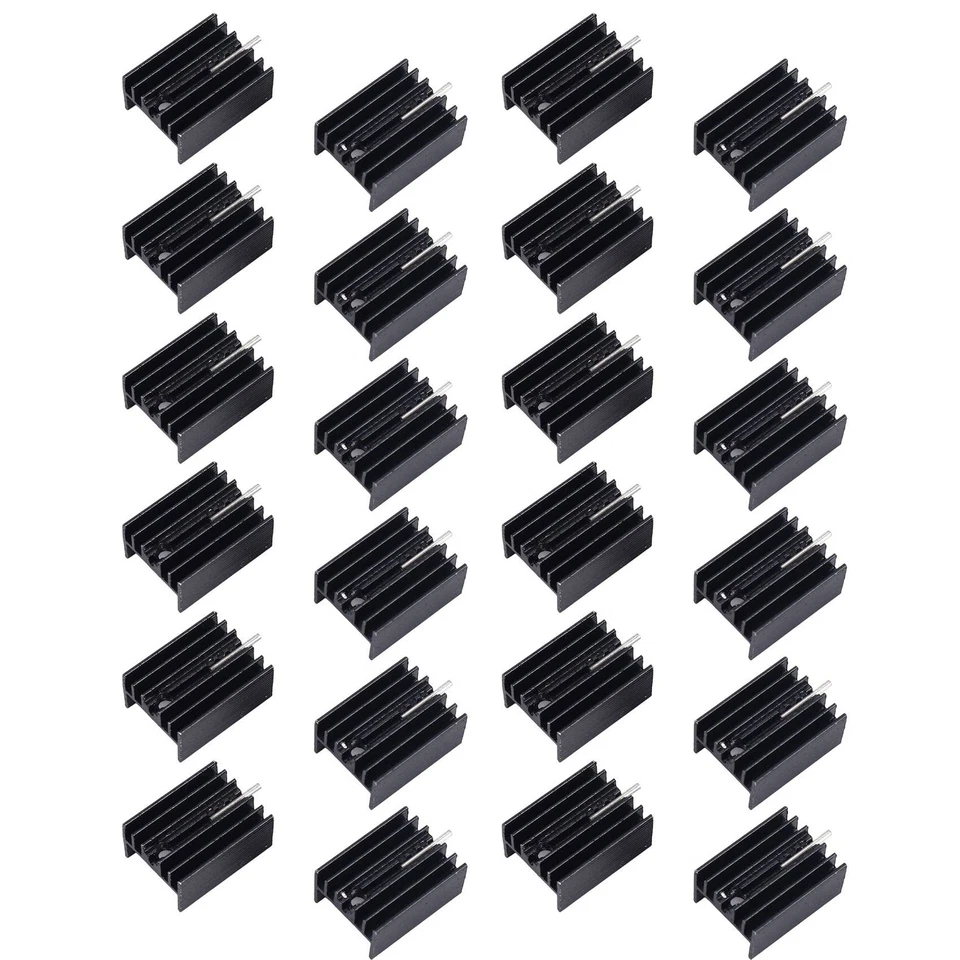 100 StüCk 20X15X10Mm Aluminium To-220 KüHlköRper To 220 KüHlköRper KüHlung 3357