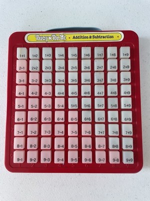 VTG Galoob Touch N Tell Me Addition & Subtraction Math Learning 1981 Teach Math