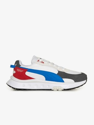 MENS SIZE 13 - PUMA WILD RIDER ROLLIN' 381517-04 EBONY WHITE MEN'S