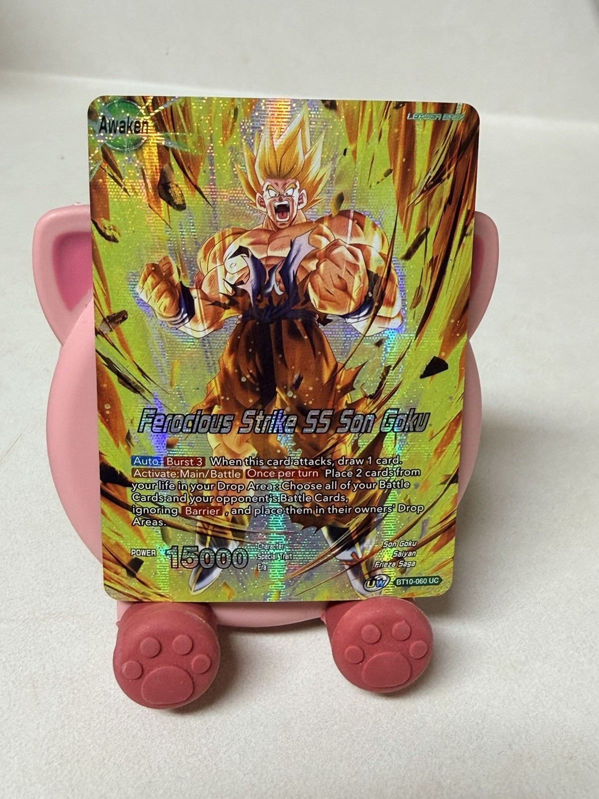 Ferocious Strike SS Son Goku Alternate Art Foil Dragon Ball Super Card Game