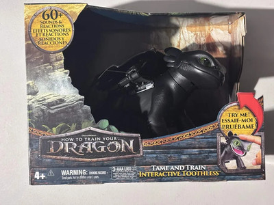 How To Train Your Dragon Tame and Train Interactive Toothless 60+ Sounds & React