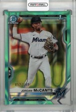2021 Topps Bowman Draft Jordan Mccants Chrome Aqua Lava /199