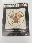 Vintage Dimensions Crewel Americana Floral Pillow 1982 Made In USA Sealed MCM — photo 1