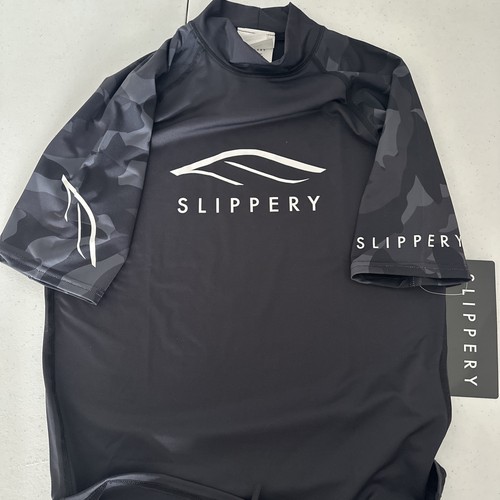 Slippery Rashguard Short Sleeve Black Camo Men's Size XL Water Sports 3250 0139 - Picture 5 of 5
