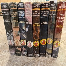 TOM CORBETT SPACE CADET BY CAREY ROCKWELL HC BOOKS #1-8  1950's SCI FI