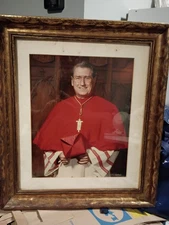 BACHRACH PORTRAIT OF JOHN CARDINAL O'CONNOR - COLLECTOR'S ITEM!  (16x19 frame)