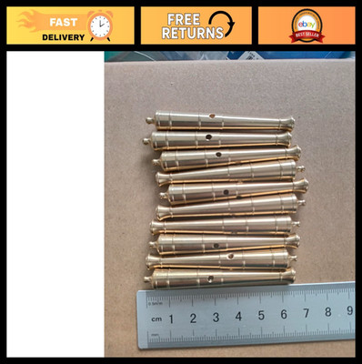 Wooden Ship Model Building Accessories - 10pcs Brass Cannons (23-65mm)