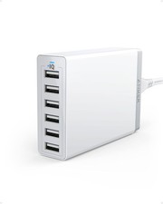 USB Wall Charger, Anker 60W 6 Port USB Charging Station, PowerPort 6 Multi USB