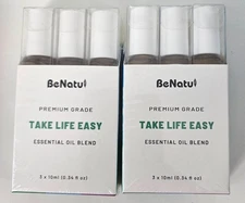 Pack of 2 BeNatu Premium Grade Take Life Easy Essential Oils Roll On Men/Women