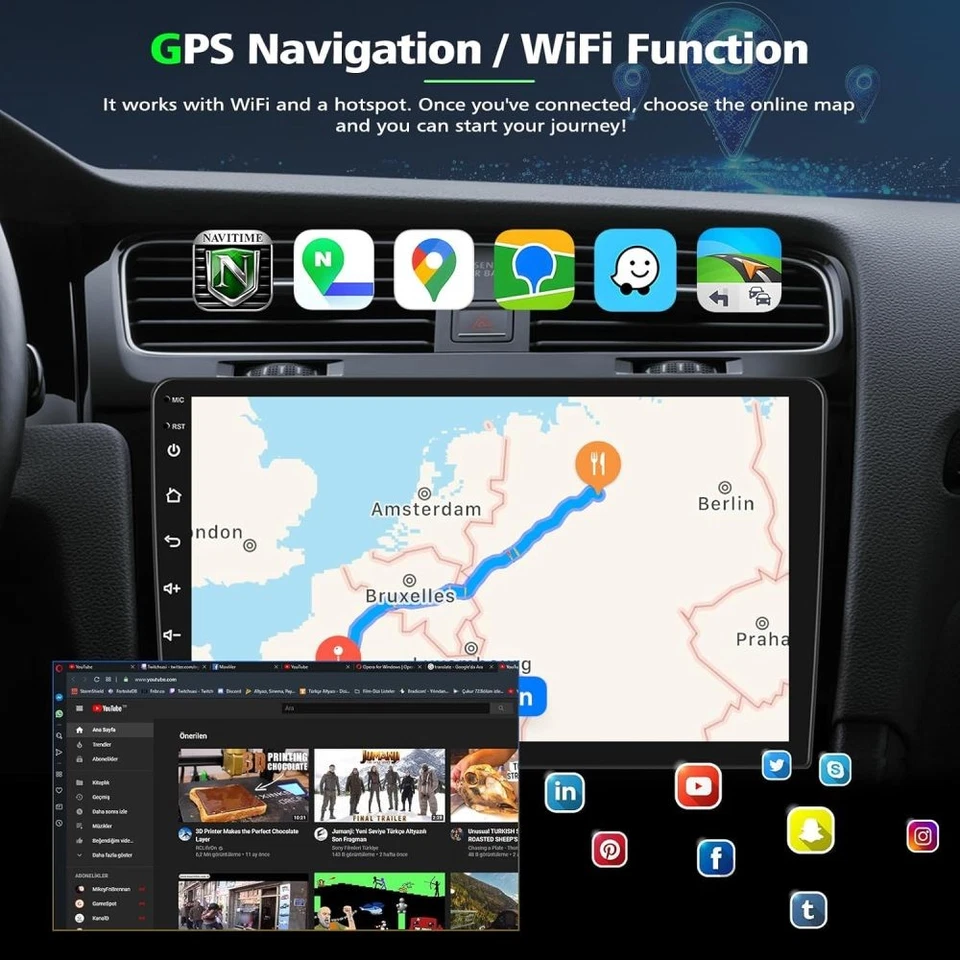 Radio estéreo para automóvil Apple Carplay Android 15 para Nissan Frontier 2005-2008 navegación GPS Foto 4 de 4