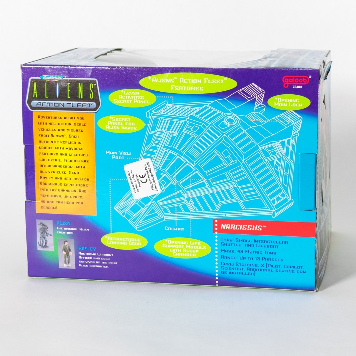 BNIB 1996 Galoob Aliens micro machines Action Fleet Narcissus