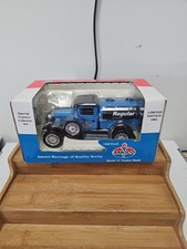 Amoco 1929 Ford Model "A" Tanker Blue Die Cast Metal Coin Bank