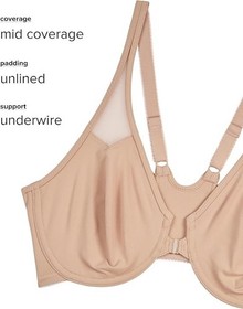 Wacoal 65214 Body Unlined Underwire Racerback Seamless Mid Coverage Bra MSRP $48