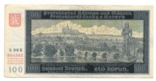 100 Kronen 1940 Ro. 560a (2-) Böhmen und Mähren 