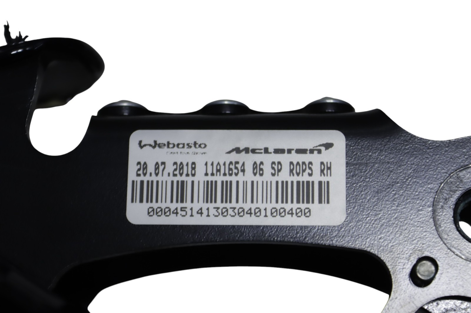McLaren 570S Spider Left & Right Side Hinge Bracket Set 2018 2019 2020 OEM