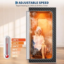 Portable Sauna Box Steam Sauna Tent with Explosion Zroof Zip  4L/1500W Steamer