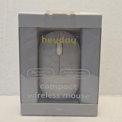 Bluetooth Compact Mouse - heyday  Gray Compatible with Windows, macOS, Chrome OS