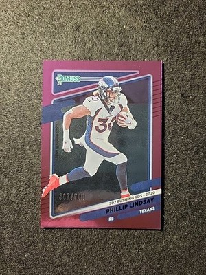 2021 Panini Donruss PHILLIP LINDSAY Purple 367/500 Denver Broncos #183