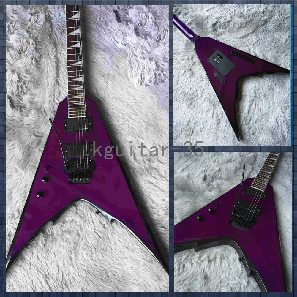 Left handed purple guitar deals