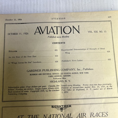 Aviation Magazine. 1926. Navy Vought UO-1. Scout Cruiser. Strength of Metal Wing - Picture 4 of 21
