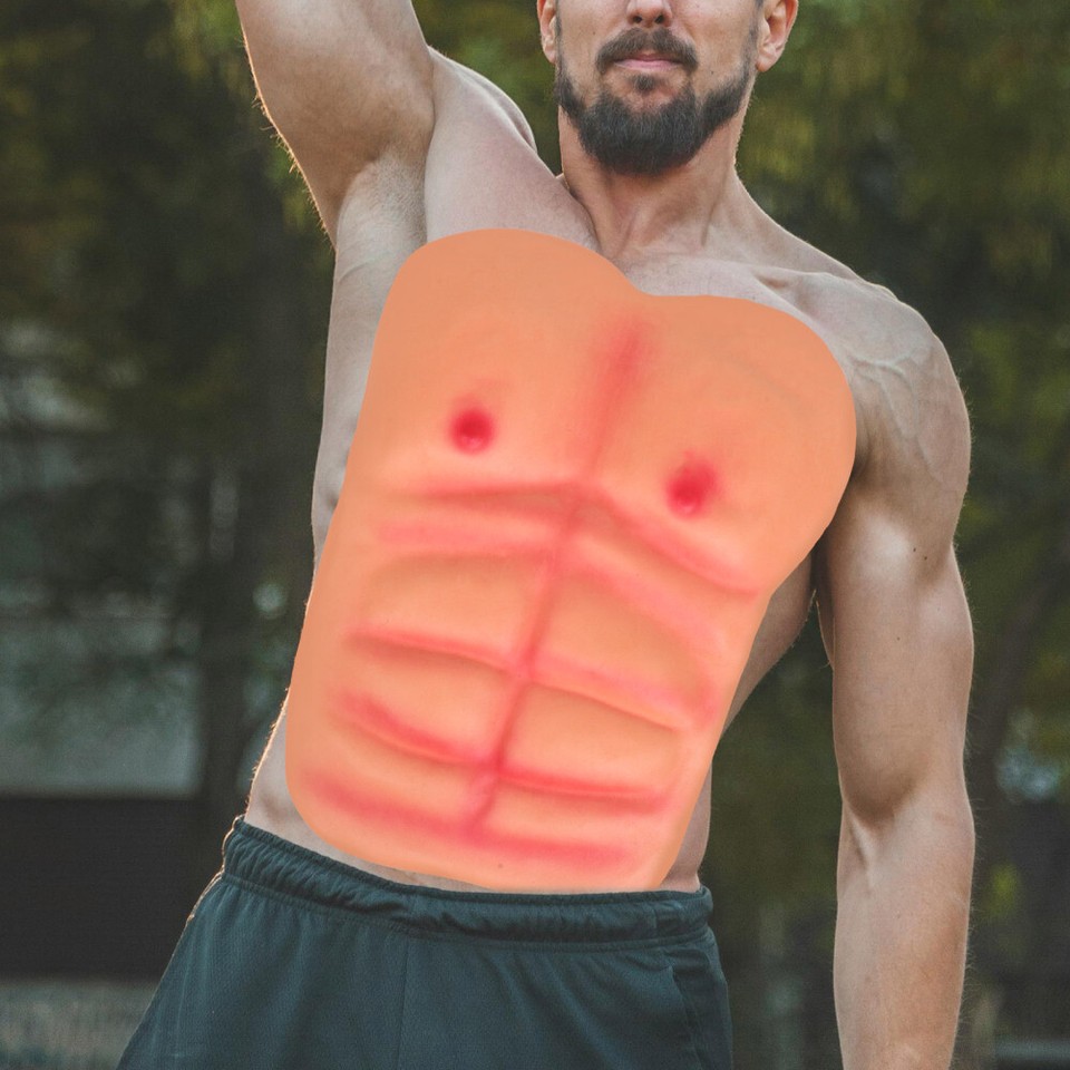 Realistic Fake Muscle For Men Froth Chest Cosplay Prop Muscle Costume