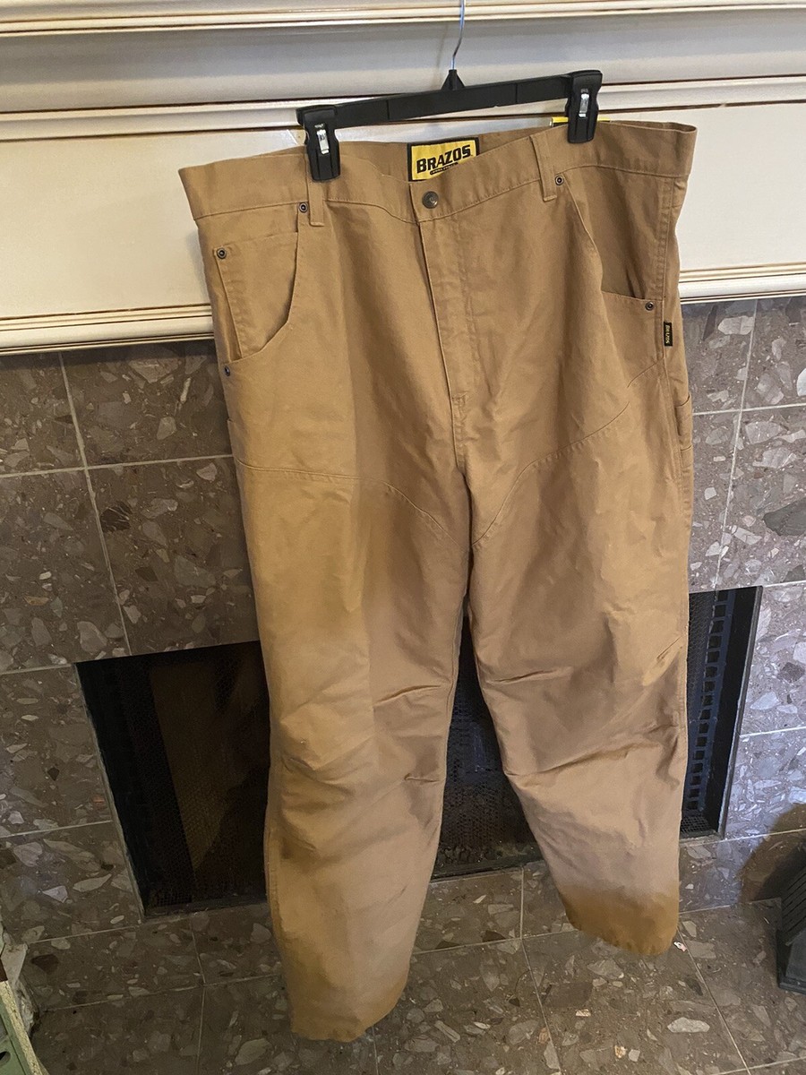 NWT Brazos Work Force Men's Duck Brown Canvas Insulated Carpenter