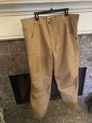 NWT Brazos Work Force Men's Duck Brown Canvas Insulated Carpenter