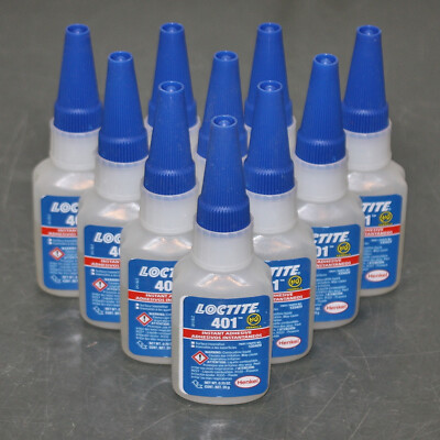 EXPIRES 04/2026 - (10) Loctite 401 Instant Adhesive 135429, Plastics, 0.7 fl oz