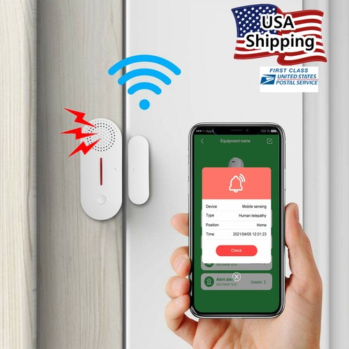 Sistema de sensor de alarma de seguridad antirrobo puerta ventana hogar inteligente Wi-Fi Alexa Google - Imagen 13 de 23