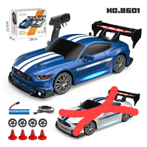 30KM/H RC Drift Auto 1/24 2.4GHz 4WD Fernbedienung Sport Racing On-Road Fahrzeug - Bild 18 von 22