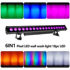 outdoor wash bar rgbwauv hex wall washer 18x18 led wash stage light pixel ip65