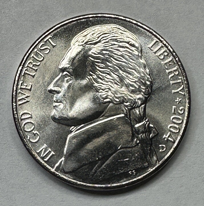 2004-D Louisiana Purchase Jefferson Nickel 5cent Coin from US Mint