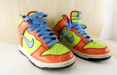 Nike Sneakers Dunk High Liquid Lime Green 24cm 342257-300 Ladies 