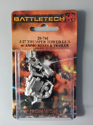 Battletech Miniatures - J-27 Tow Vehicle, Thumper towed gun, trailer 20-741  IWM