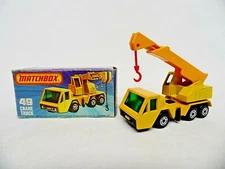 Lesney Matchbox 1976 Superfast Crane Truck Diecast No 49 with Box