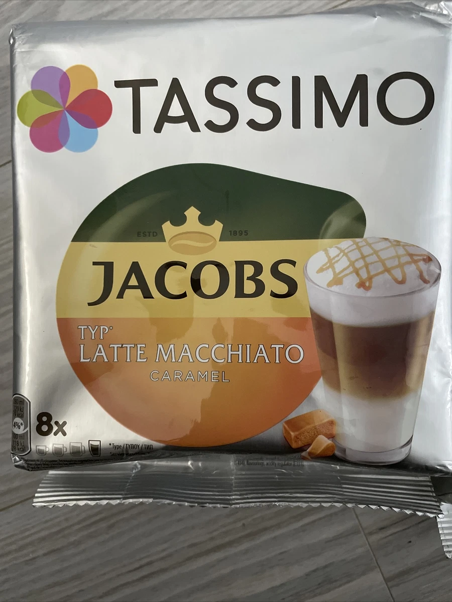 TASSIMO: Jacobs CARAMEL LATTE MACCHIATO -8 pods-FREE SHIP