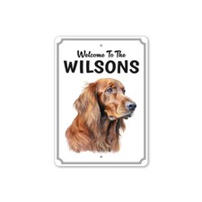 Irish Setter Welcome To Personalized Sign
