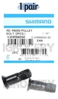 Shimano Ultegra Di2 RD-R8050 Pulley Bolts 1 pair NEW (Y3HR98050)