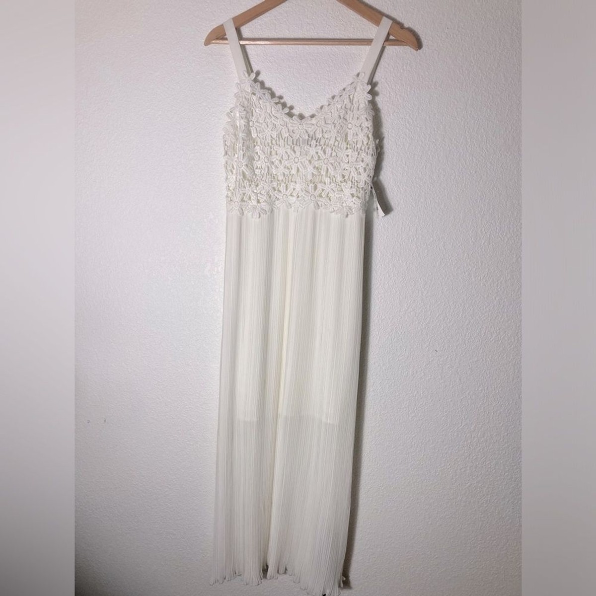 NWT French Connection Posy Lace strappy midi maxi dress US off