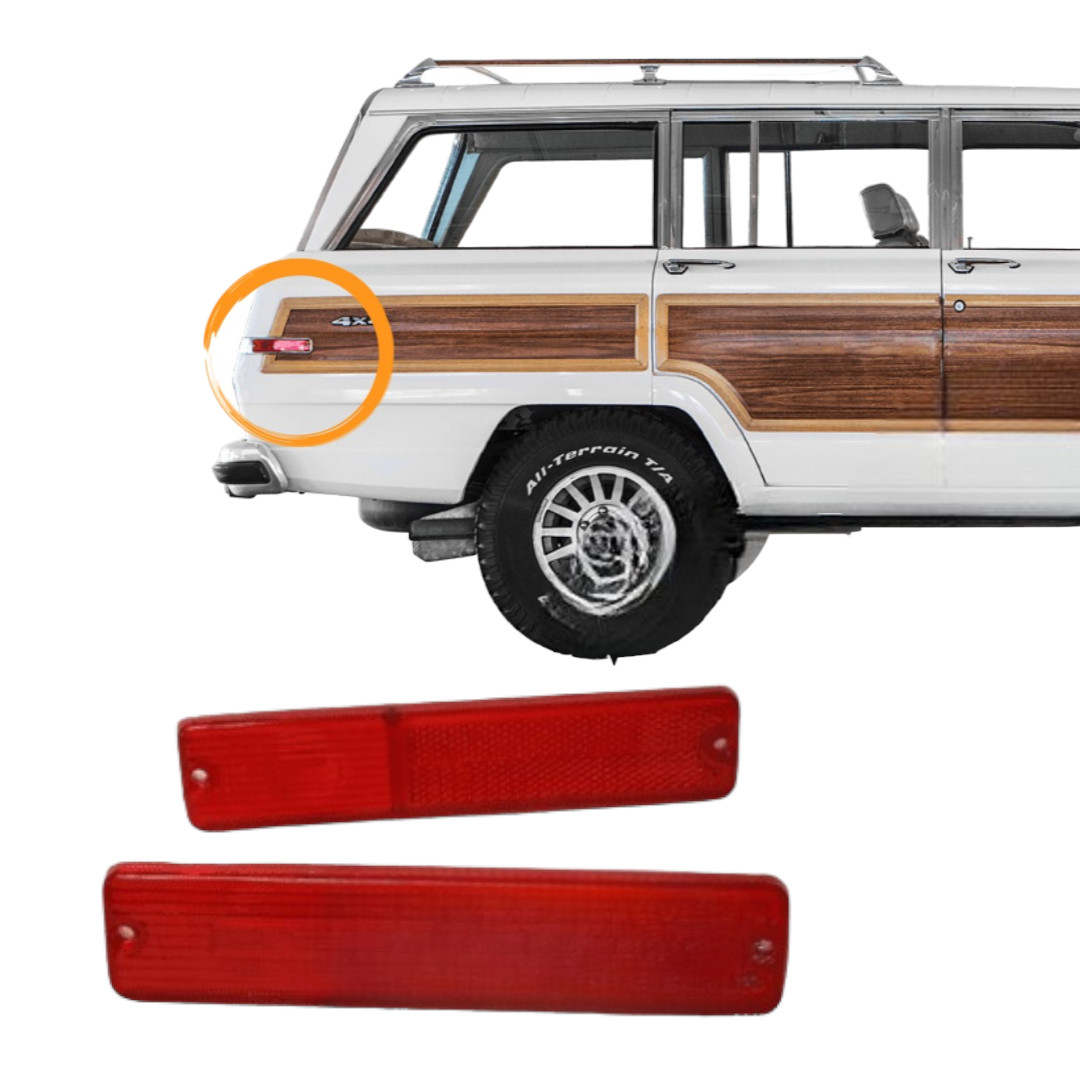 For Jeep Wagoneer Limited Tail Light Side Red Lens Back Up Set - Photo 1